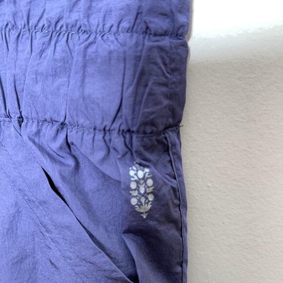 FREE PEOPLE Movement Way Home High Waist Joggers Deep Sea Blue Purple {GG22} - Picture 4 of 5
